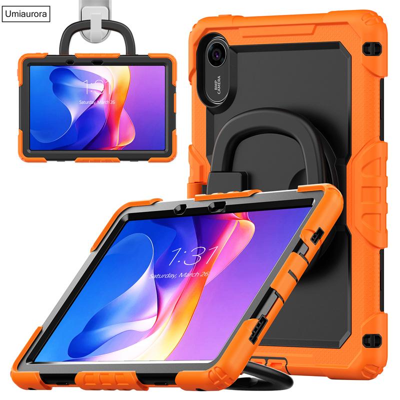 For Xiaomi Redmi Pad 2 Pad2 11 Inch 2025 Heavy Duty Rugged Tablet Case Rotation Pull Ring Stand Strap Shockproof PC Cover Funda