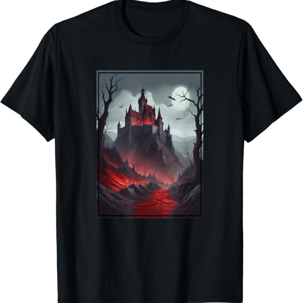 Dracula's Castle with Blood Soaked Transylvanian Lands T-Shirt