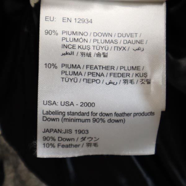 MONCLER Logo embroidery Down jacket 4 gray Men's Used