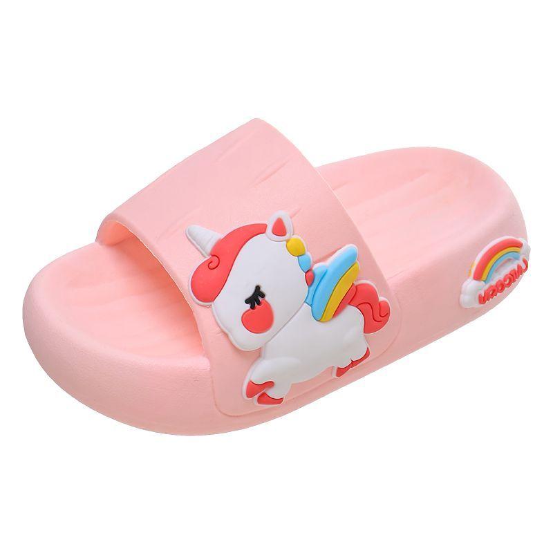 Unicorn Girls Slippers Children Super Soft Non-slip Cartoon Cute Princess Slippers Girls Sandals