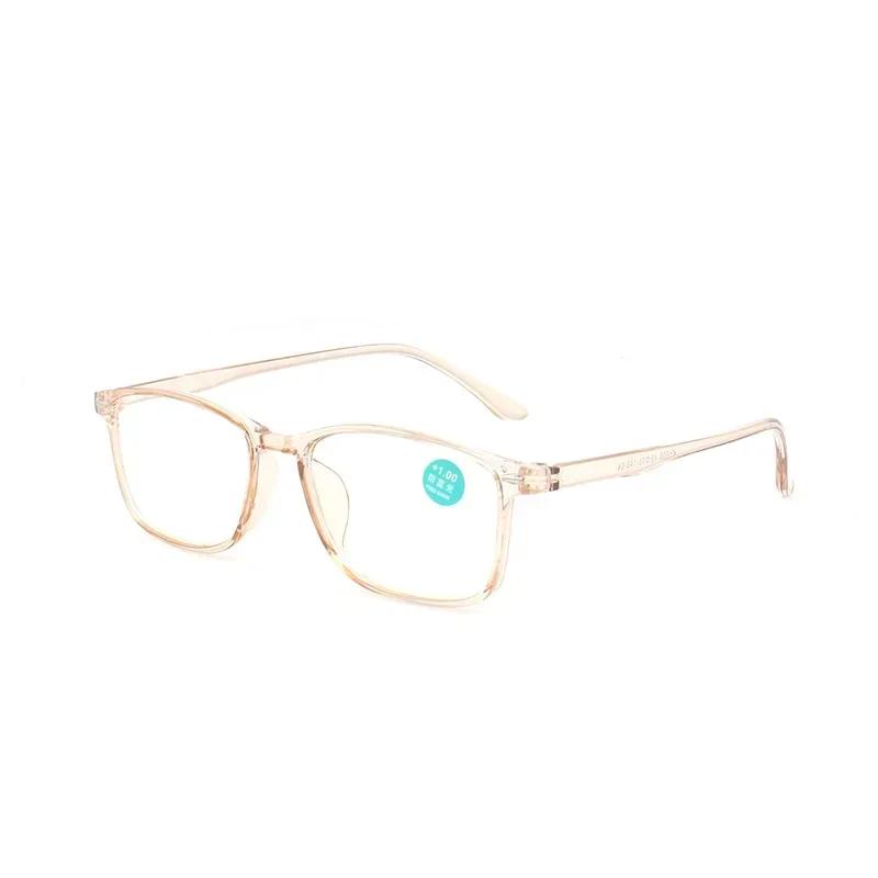 Очки для дальнего зрения с защитой от синего света, деловые очки высокой четкости для пожилых людей, новые сверхлегкие квадратные очки для пресбиопии