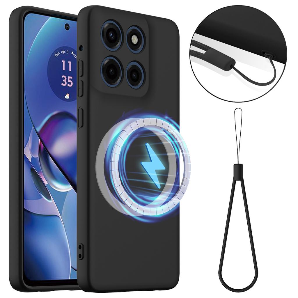 For Motorola Moto G Stylus 5G (2025)/Motorola Edge 60 Stylus 5G Case Compatible with MagSafe Anti-Drop Liquid Silicone Phone Cover