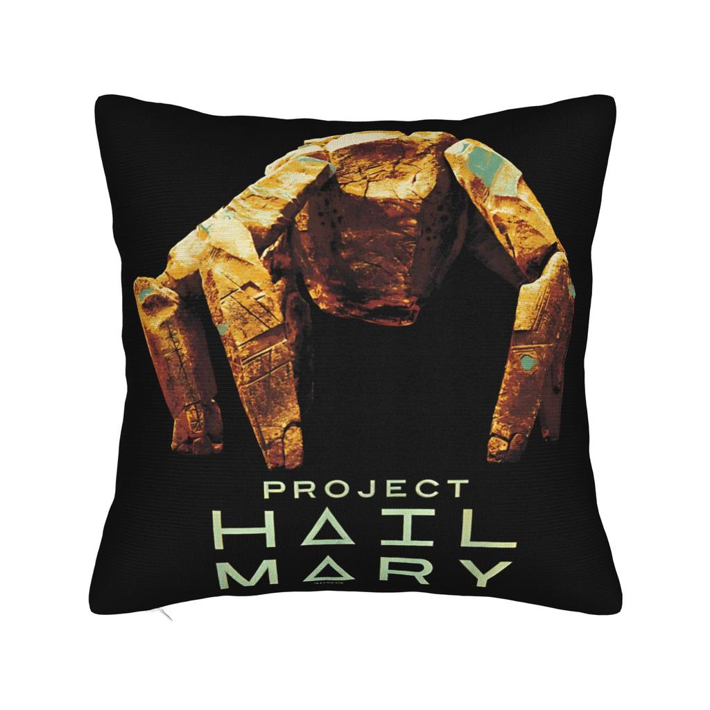 Decorative Pillowcase Project Hail Mary Sci-Fi Movie Merchandise Home Throw Pillow Case Cover Zippered Multi Size