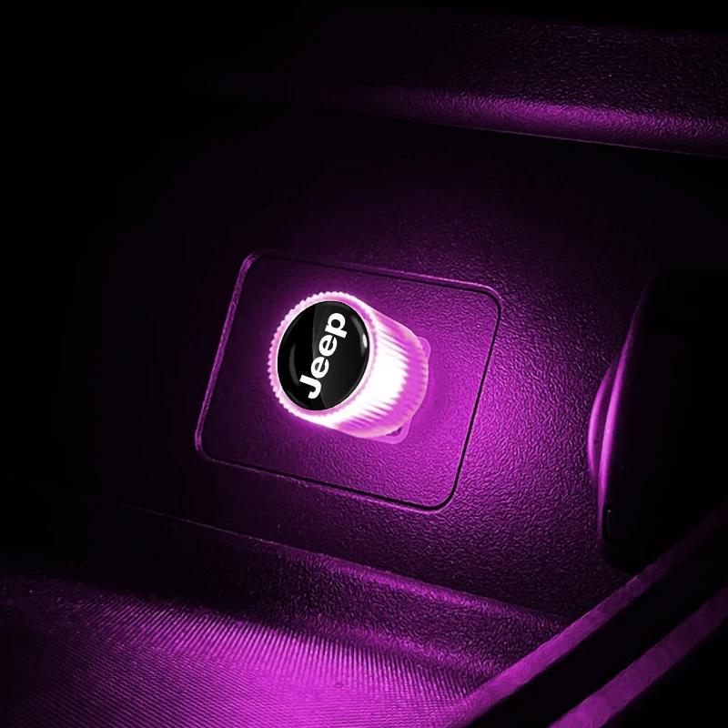 Car LED USB Light Auto Interior Atmosphere Light For Jeep Wrangler Grand Grand Cherokee Wrangler JK Gladiator Compass Renegade ANR1