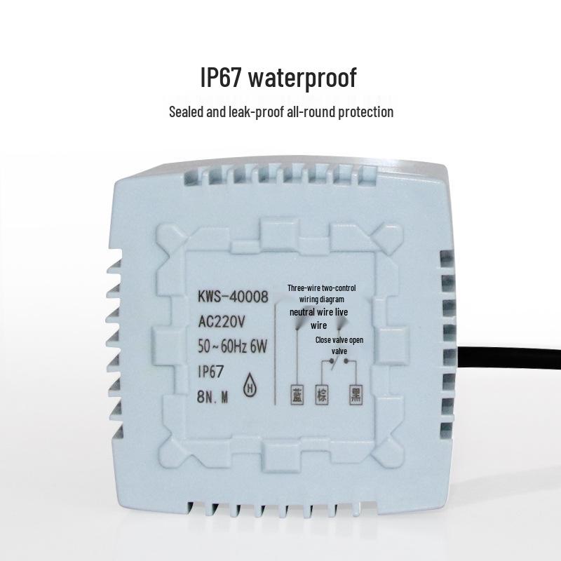 Водонепроницаемый электрический двухходовой клапан из чистой меди для наружных систем ОВКВ