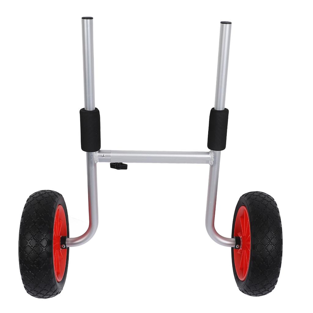 Тележка для перевозки каноэ, регулируемая, складная, 10-дюймовые шины, алюминиевая, с порошковым покрытием, для транспортировки каяка, для S