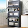 GOWKE 5-Tier Bamboo Kitchen Storage Shelf