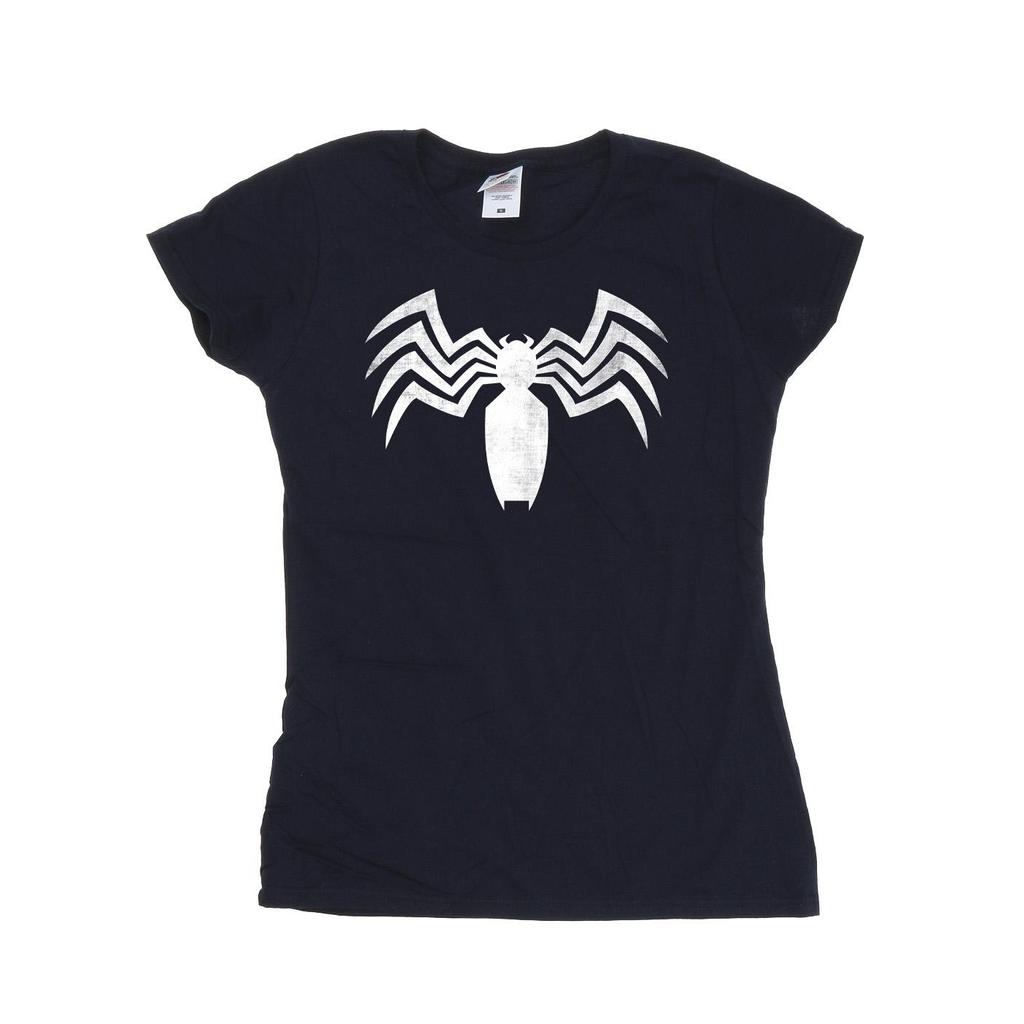 Marvel Womens/Ladies Venom Spider Logo Emblem Cotton T-Shirt