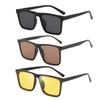 Sun-Protective Driving Glasses Simple Black Shades Glasses Eyewear  for women man