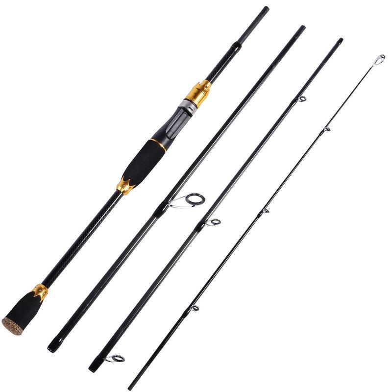 Спиннинговые удочки1.8M 2.1N Портативная сверхлегкая карбоновая удочка Пресноводная рыбалка в соленой воде