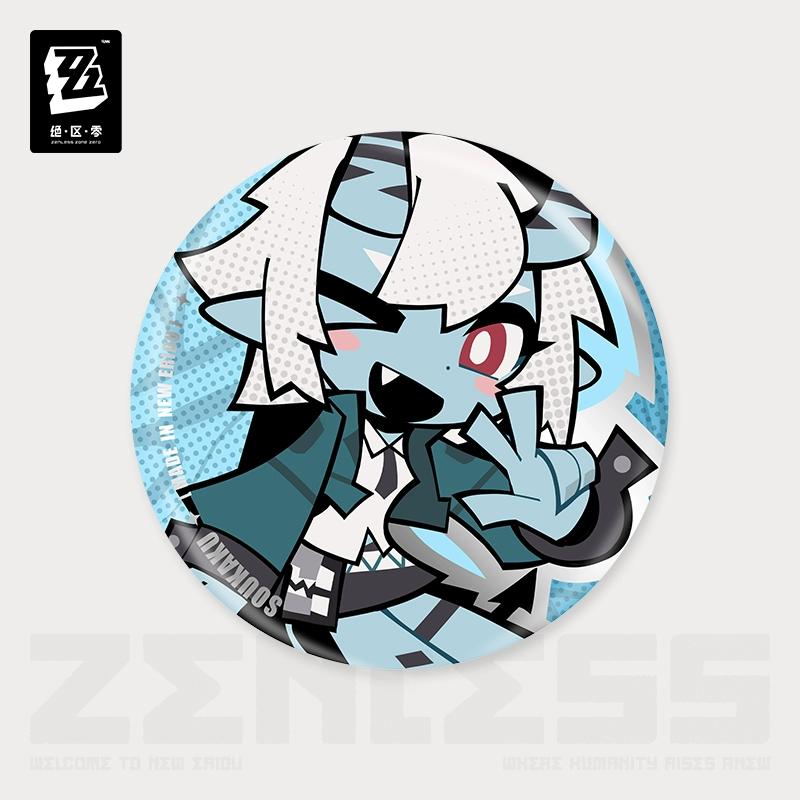 Sunsyea Zenless Zone Zero Официальный мерч miHoYo Оригинальная серия LD Брелок Значок Полый Отдел Специальных Операций 6