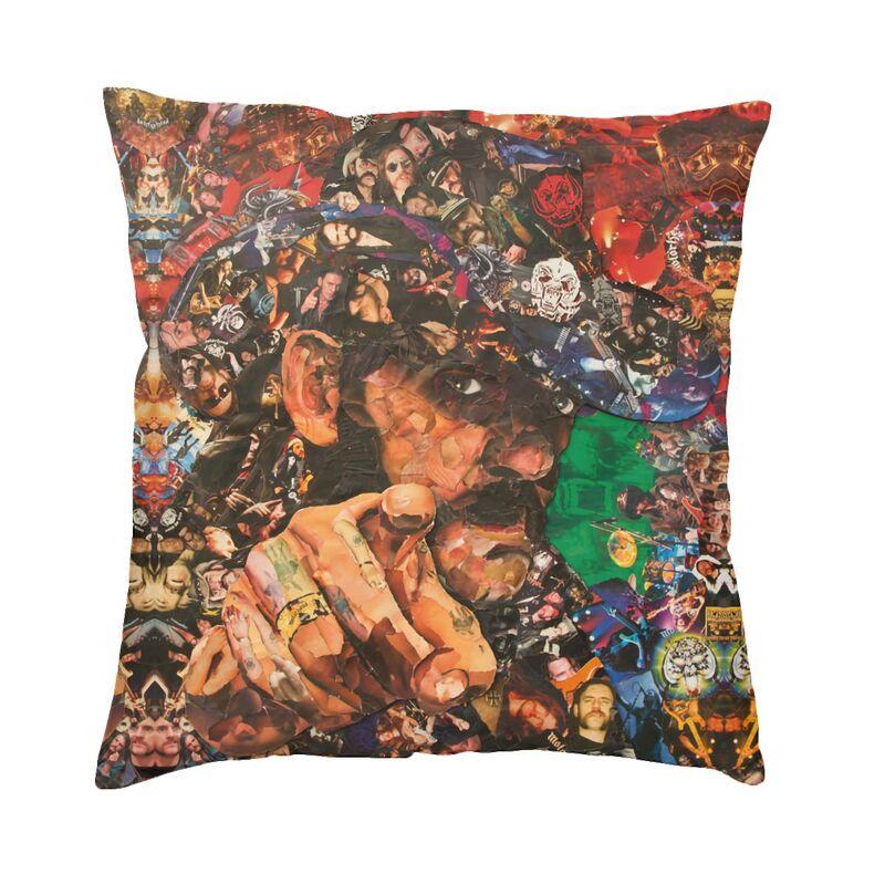 Hot Sale Retro Rock Singer Lemmy Cushion Cover cm Velvet Throw Pillow Case for Living Room Sofa Bedding Pillowcase
