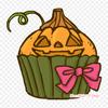 Halloween Cupcake Drawing Cupcake Drawing Iron On Heat Transfer Printing Vinyl Patches Sticker for Clothes DIY Appliques Washable Patches