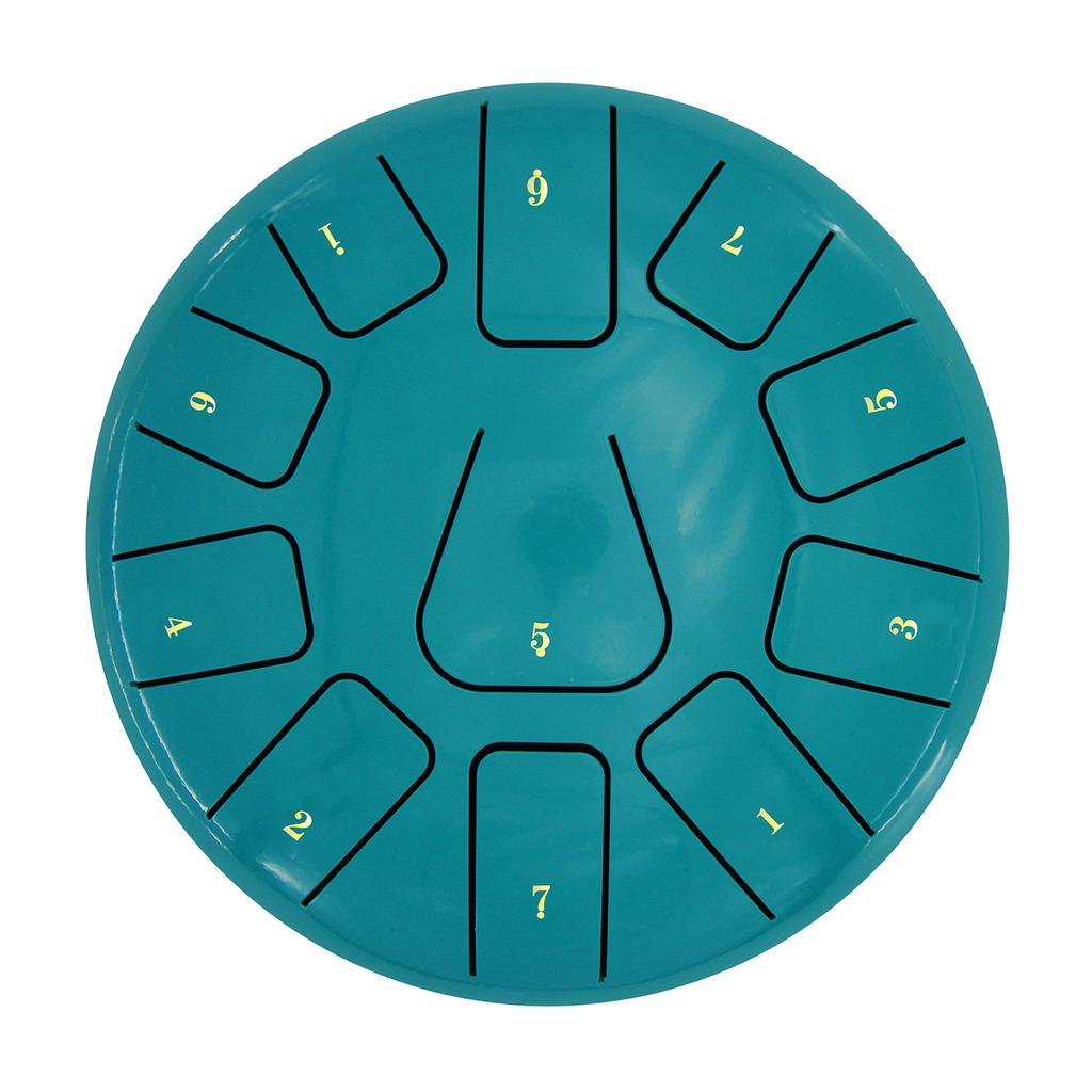 8-дюймовый стальной барабан для языка, 11 нот, хэндпан-барабан с барабанным молотком, перкуссия для ударных инструментов