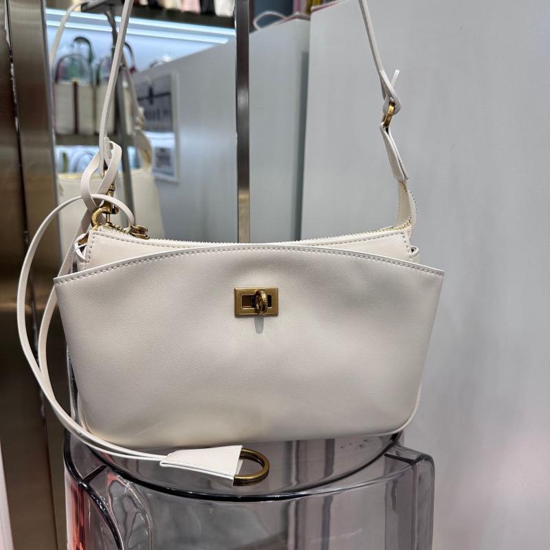 Bajia Rodeo Shoulder Bag: New 2025 Genuine Leather Pochette Cowhide Underarm Bag