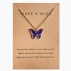 Beautiful Butterfly Pendants Necklace Wedding Party Jewelry Mother Daughter Thin Chain Choker Brilliant Jewelry Girls