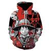Japan Anime Hoodie One Piece Luffy 3d Printed Hoodies Harajuku Style Jacket Cartoon High Quality Sweatshirt Teens Tracksuits