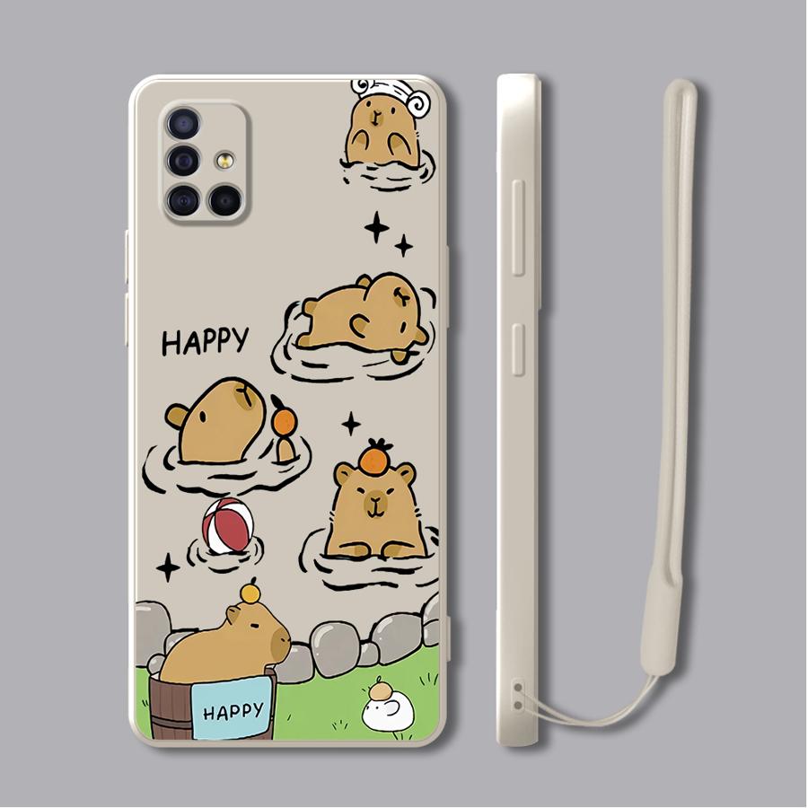 Чехол для телефона Samsung Galaxy A03 A50 A56 A05 A04 A20s A53 A71 A73 A30s A06 A02s Мягкий ТПУ Мультяшная Капибара