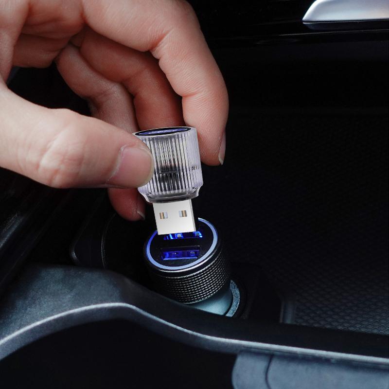 Mini USB LED Car Light Auto Interior Atmosphere Light Decorative Lamp For Ford Ranger Focus Kuga Mustang S-MAX Transit Ghia