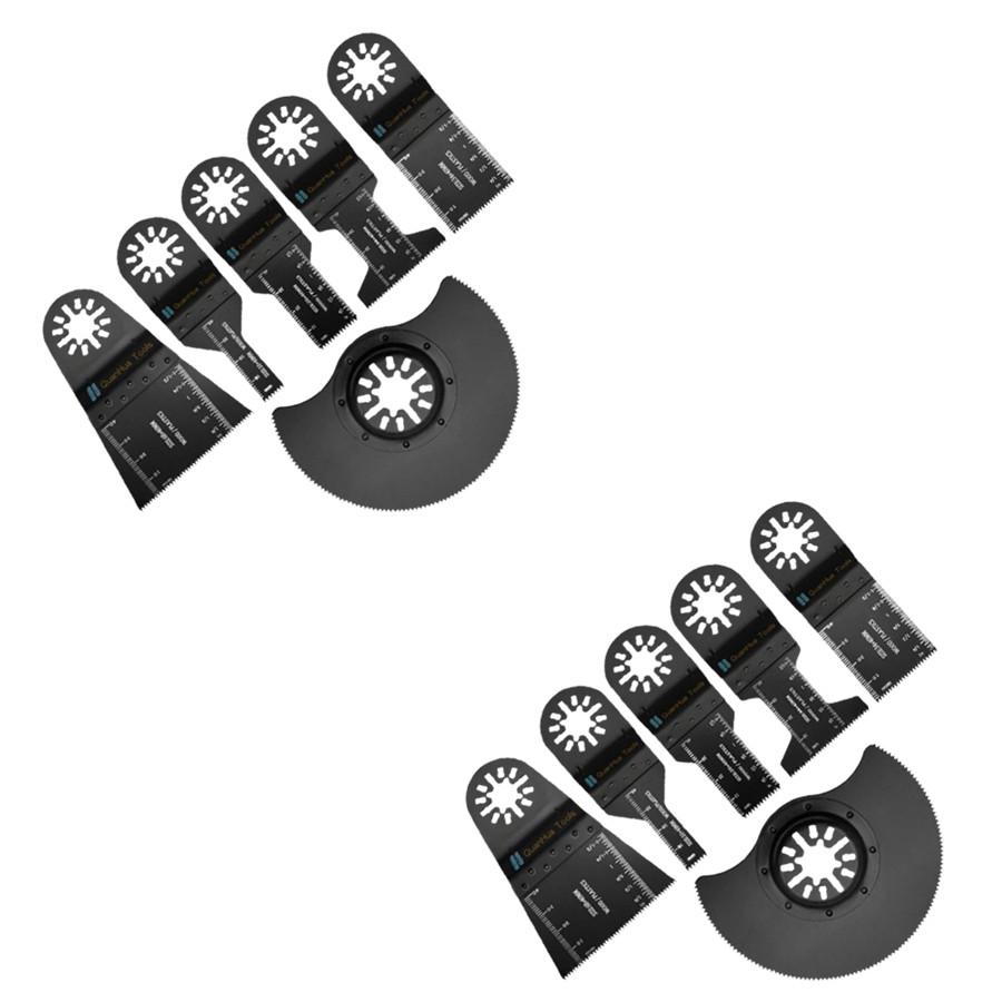 5PCS Carbide Tooth Oscillating Saw Blade Professional Cutting For Metal, Steel Nails & Screws Multitool Oscillating Tool Access