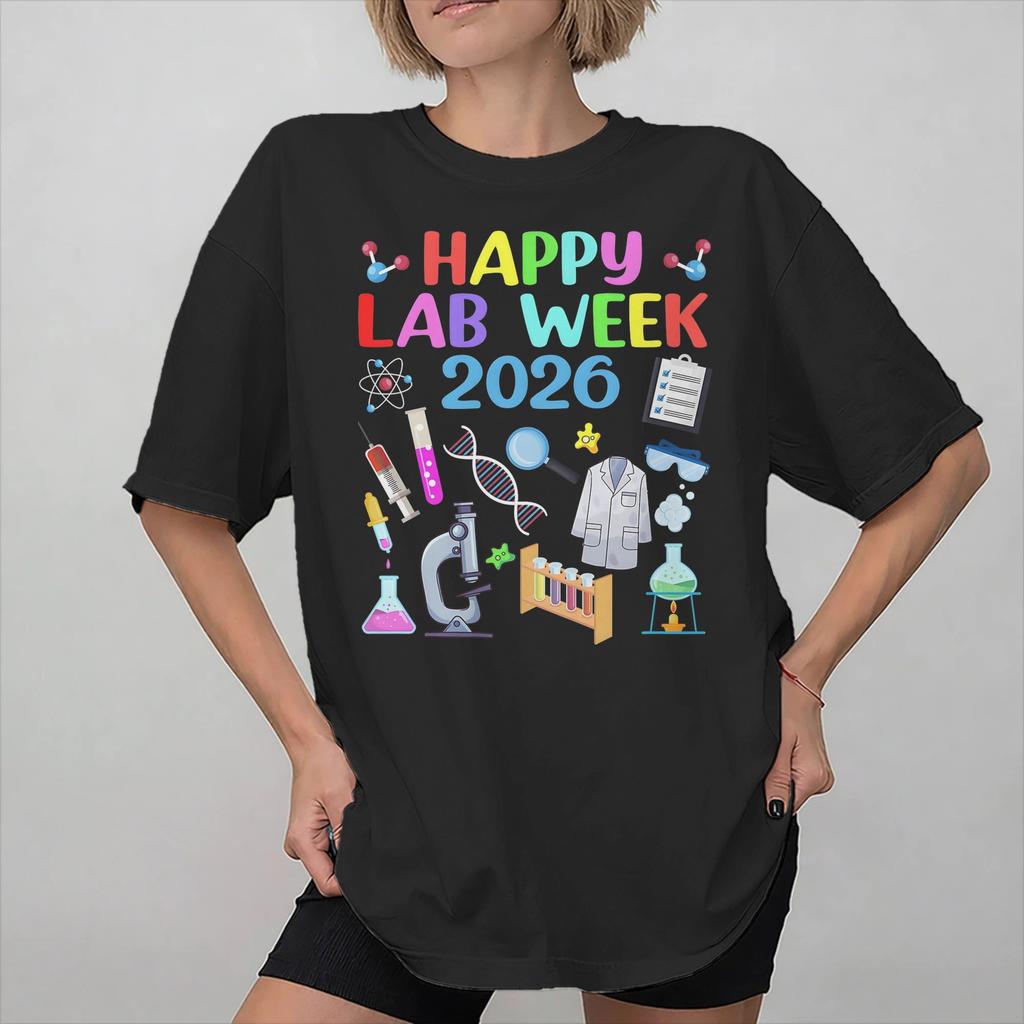 Lab Crew Lab Week 2026 Graphic Printing T Shirt for Unisex Women Cotton Tee Shirt Clothing