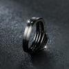 Кольца обещания в готическом стиле, 2 шт., инкрустированные черным цирконием, обручальные обручальные кольца, набор для крутых девушек, разные размеры на выбор, аксессуары для вечеринок