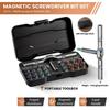 24 In 1 Magnetic Ratchet Screwdriver Set Compact Portable DIY Tool Kit with Multi-purpose Ratcheting Wrench and Precision Bits