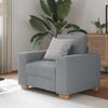 VidaXL Armchair Light Grey 60 Cm Fabric, Single Sofa, Comfort Sofa, TV Armchair, Sofa, Sofa Seat, Recliner Sofa, 4105058