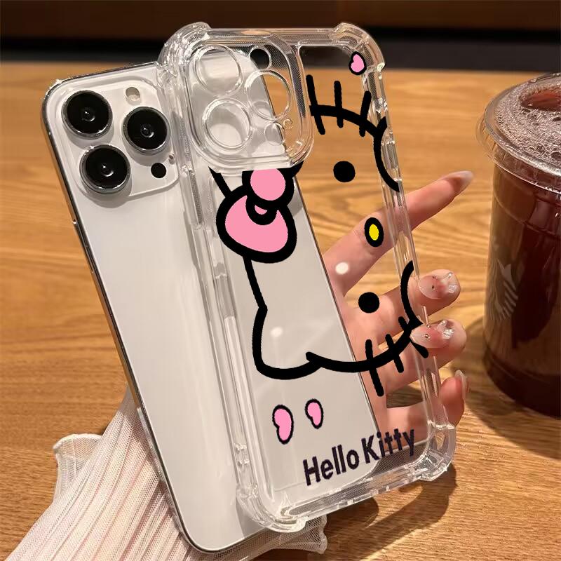 Милый прозрачный чехол Hello Kitty для Huawei Honor 600 400 Lite 5G 400 Pro X9B X6C X7D X8D X6D X5C 5G Мягкий противоударный чехол