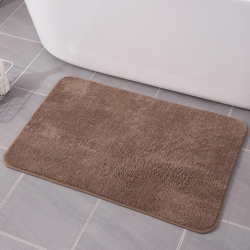 Коралловый флисовый тисненый коврик для ванной комнаты из кашемира, нескользящие ковры для ванной, коврик для ванной, коврик для двери в душевую кабину, пена с эффектом памяти, 3D-подложка