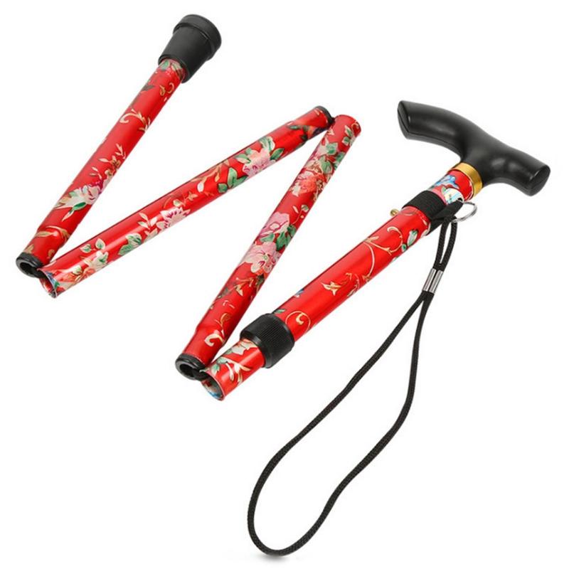 Трость Легко регулируемая по высоте Складная выдвижная трость Легкая