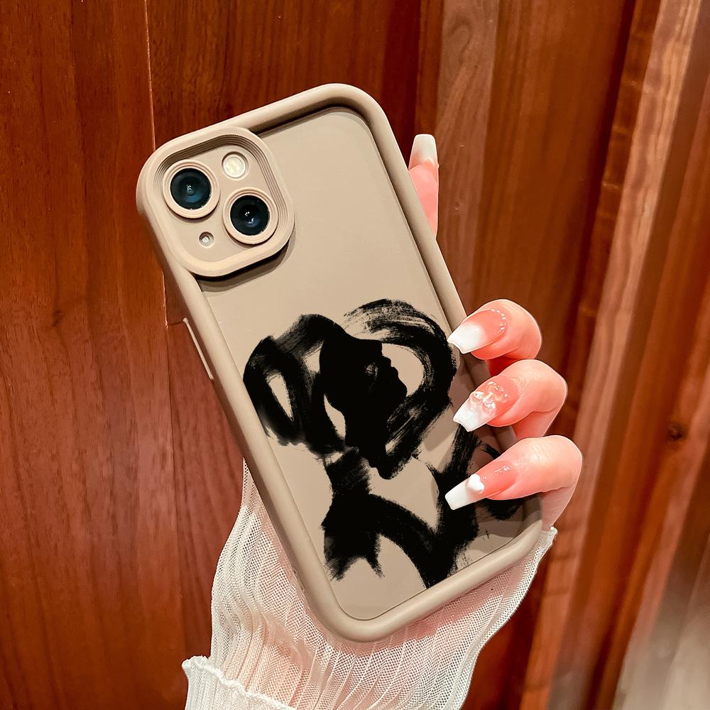 Мягкие силиконовые квадратные лестницы с мультяшным узором, полное покрытие, защита камеры, противоударный чехол для OPPO Reno Realme OnePlus