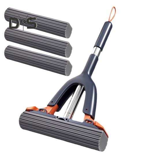 Ручная швабра для мытья полов, легкая, простая в эксплуатации губчатая швабра с функцией самовыдавливания, кухонный инструмент для мытья окон и стекол