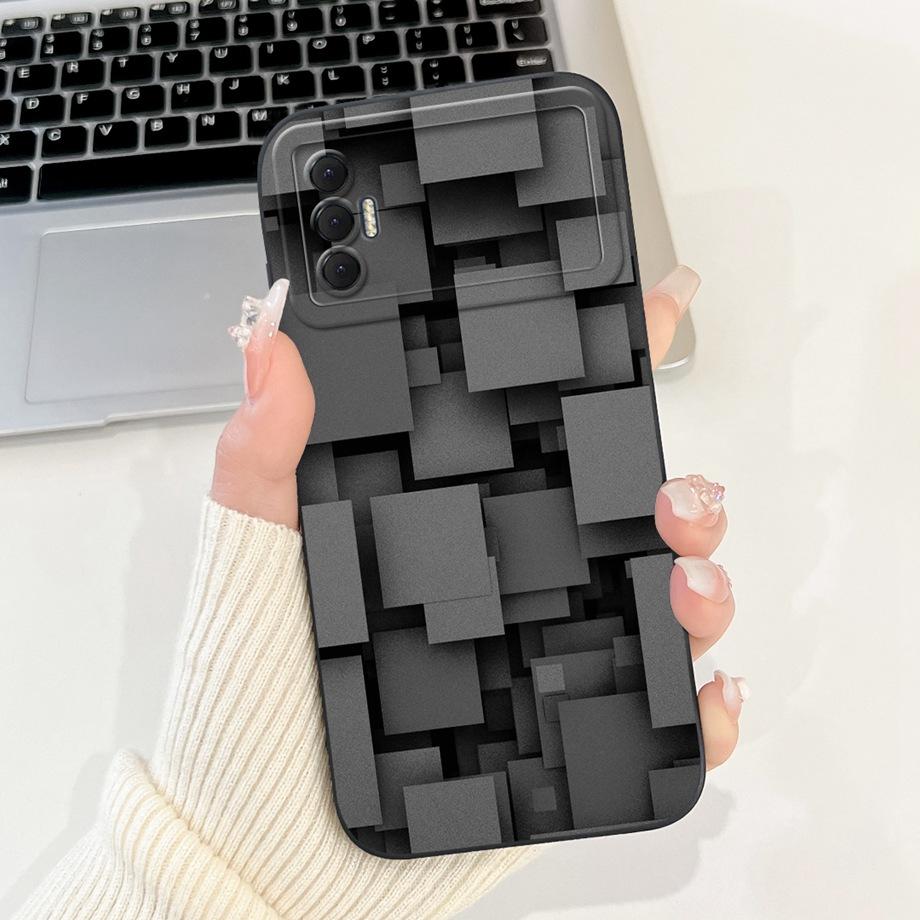 Для Tecno Spark 8P Чехол Мягкий Силиконовый Задний Чехол Панда Мраморный Дракон Кот Астронавт Чехол для Телефона Для Spark8P KG7H KG7 KG7n Capas
