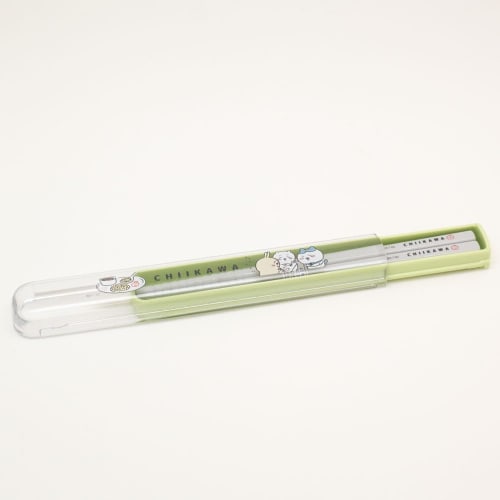 OSK Chiikawa Pull-Lid Chopstick Box Set, 175 x 27 x 15mm (H), Plastic, HS-11