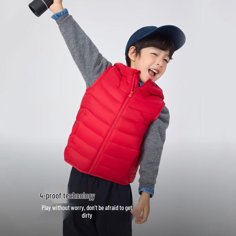 Bosideng Kids' Versatile Hooded Down Vest
