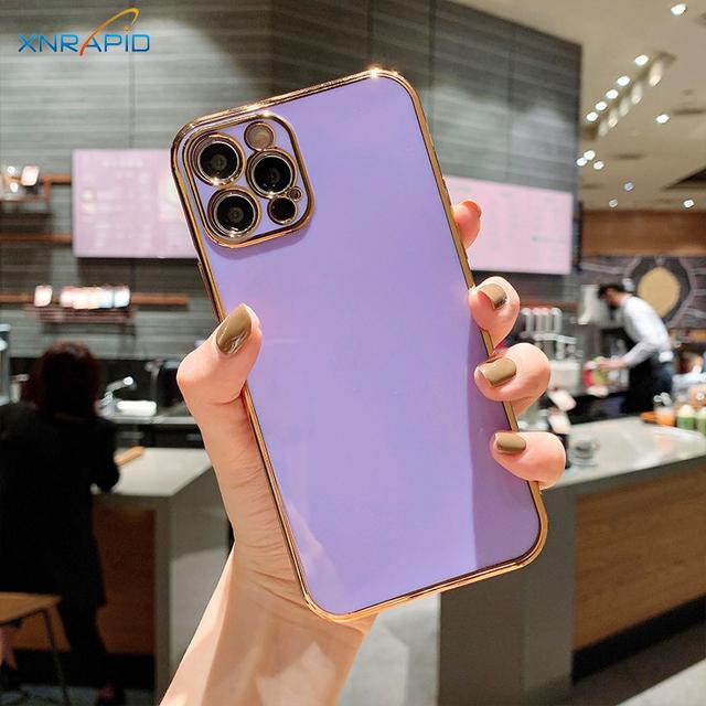 Позолоченный гальванический чехол для Xiaomi 11 Lite 5G NE 12 Poco X3 NFC 11s 10s Redmi 10C 10A Note 10 Mi 11T 12T T Pro 9 9S