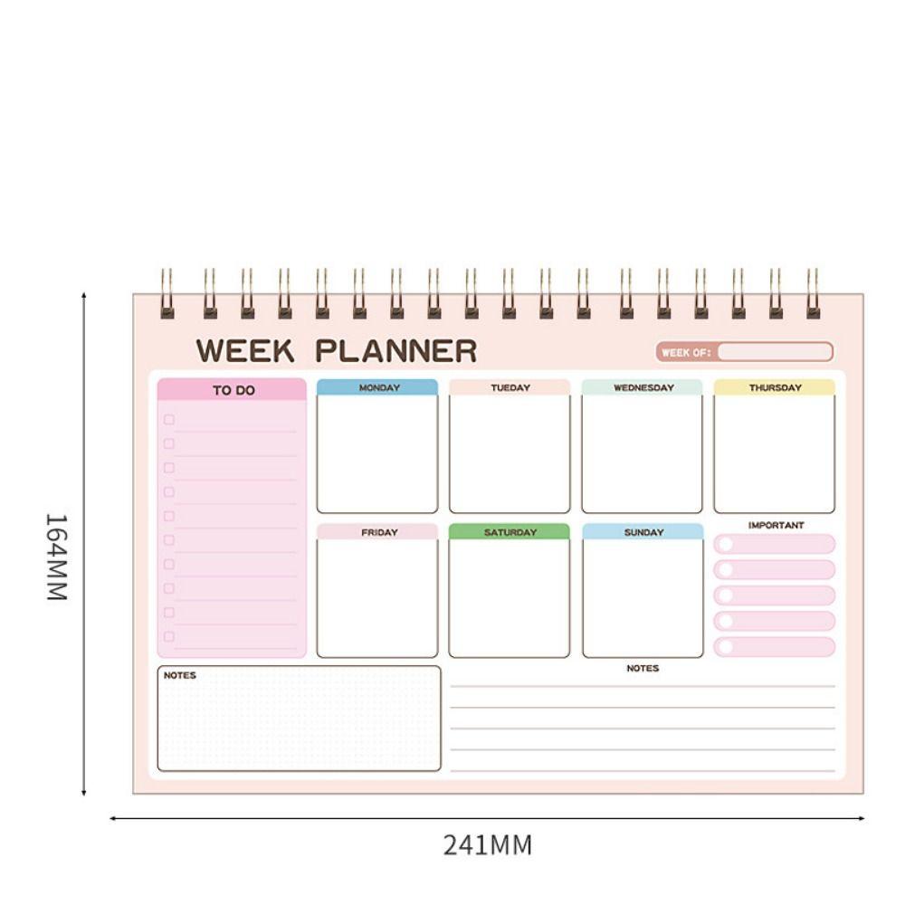 Ежедневник-напоминалка A5 Планировщик Блокнот Органайзер времени 2025 Английский Повестка дня Книга Школа