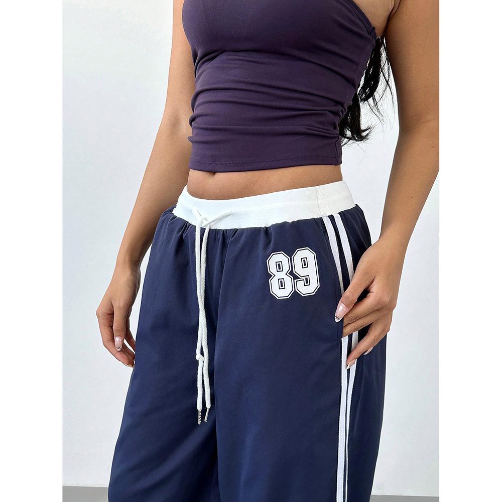 Women's Digital Printed Casual Pants Loose Trend Versatile Long Pants