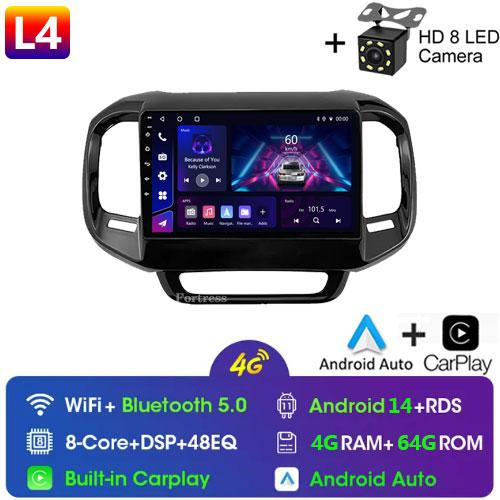 Android14 Автомагнитола для FIAT Toro 2017 - 2021 Мультимедиа Навигация GPS 4G WIFI Carplay Плеер Carplay Стерео 2Din DVD