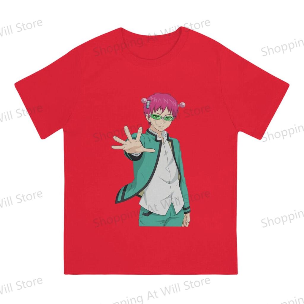 Summer Unisexs and Womens casual Tshirts The Disastrous Life of Saiki K Round neck short sleeved Tshirt Street Clothing SXL