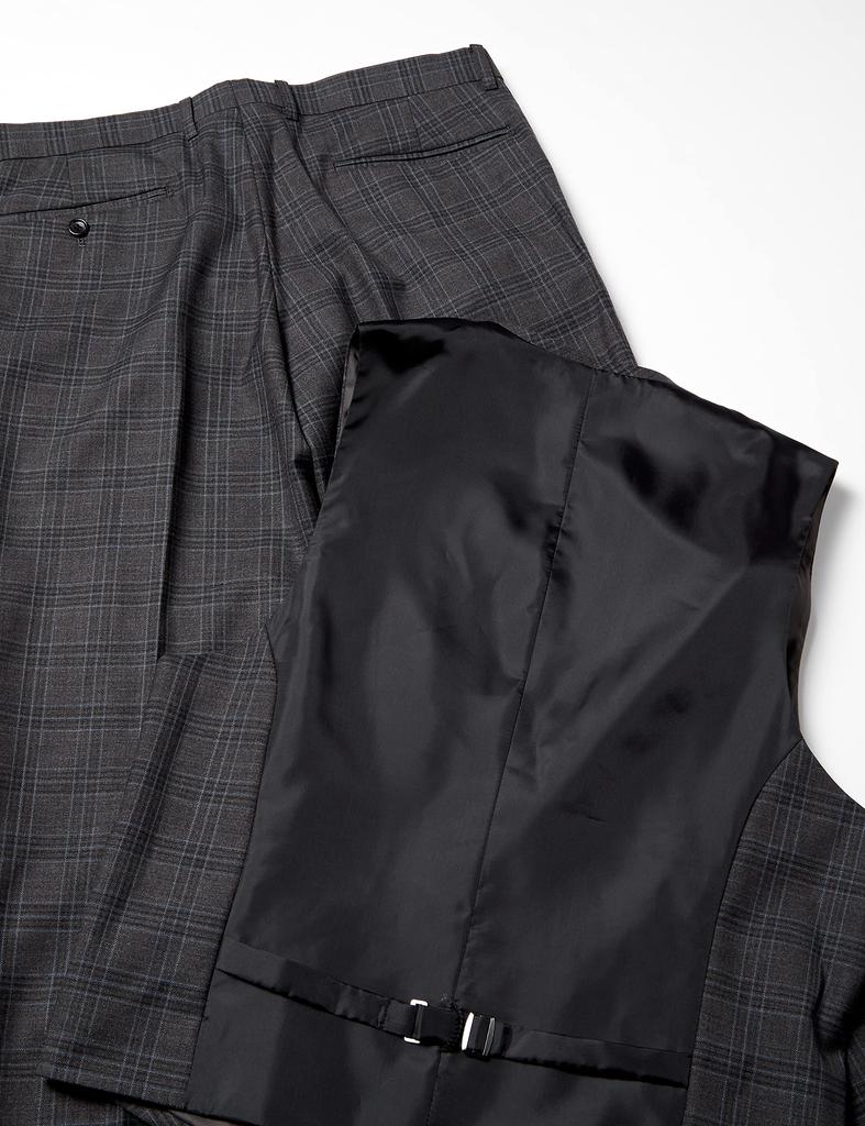 Takakyu Stretch Shiny Vest Slim Fit Short Narrow Power Net At and 110014033325823 AB4 Men's 3-Piece Suit, Jacket, Lapels, Armpits, Elbows, Knees,