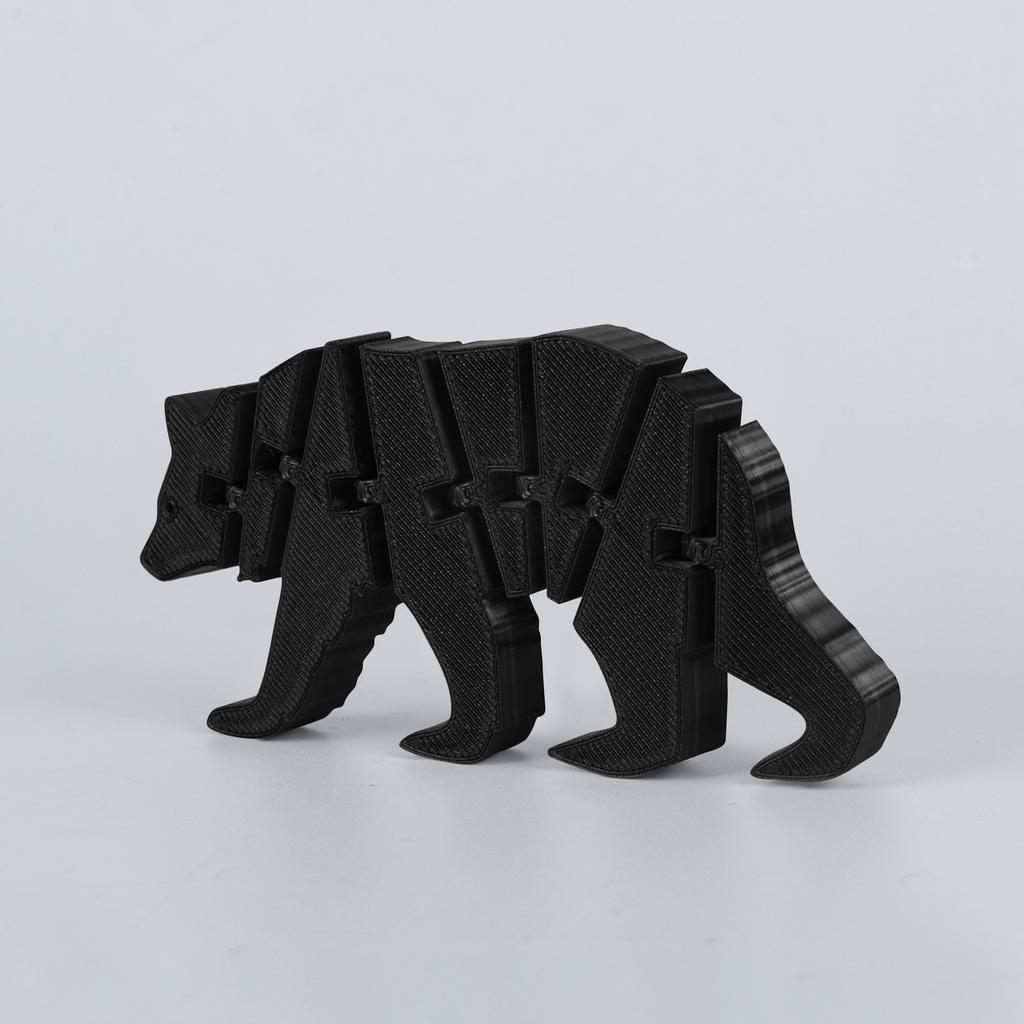 3D-печатный медведь 3D-печатный шарнирный червяк игрушка для взрослых и детей игрушка таинственный медведь