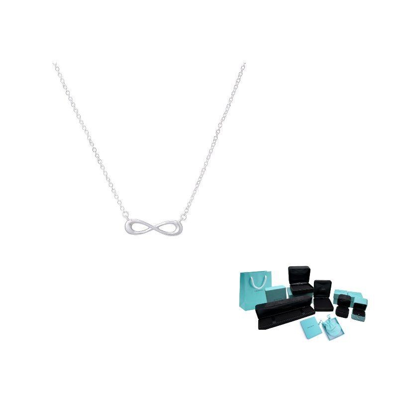 TIFFANY & CO. Infinity Series 925 Sterling Silver Necklaces Women's Silver 37725951