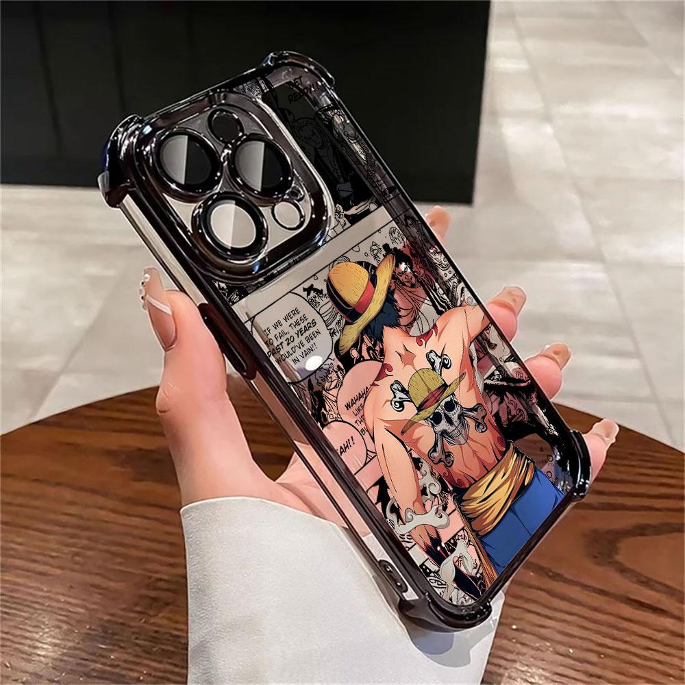 Аниме O-One Pieces Шанкс Мягкий Чехол Для iPhone 17 Pro 16 15 14 13 12 11 Pro Max Чехол 17 Plus 17E 16E 17Air Силиконовый Чехол для Телефона