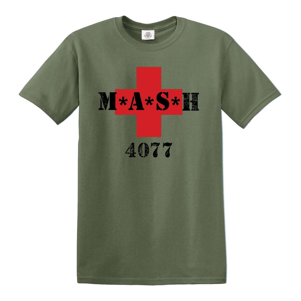 Mash 4077th red cross medic squadron mens t shirt army military alda top