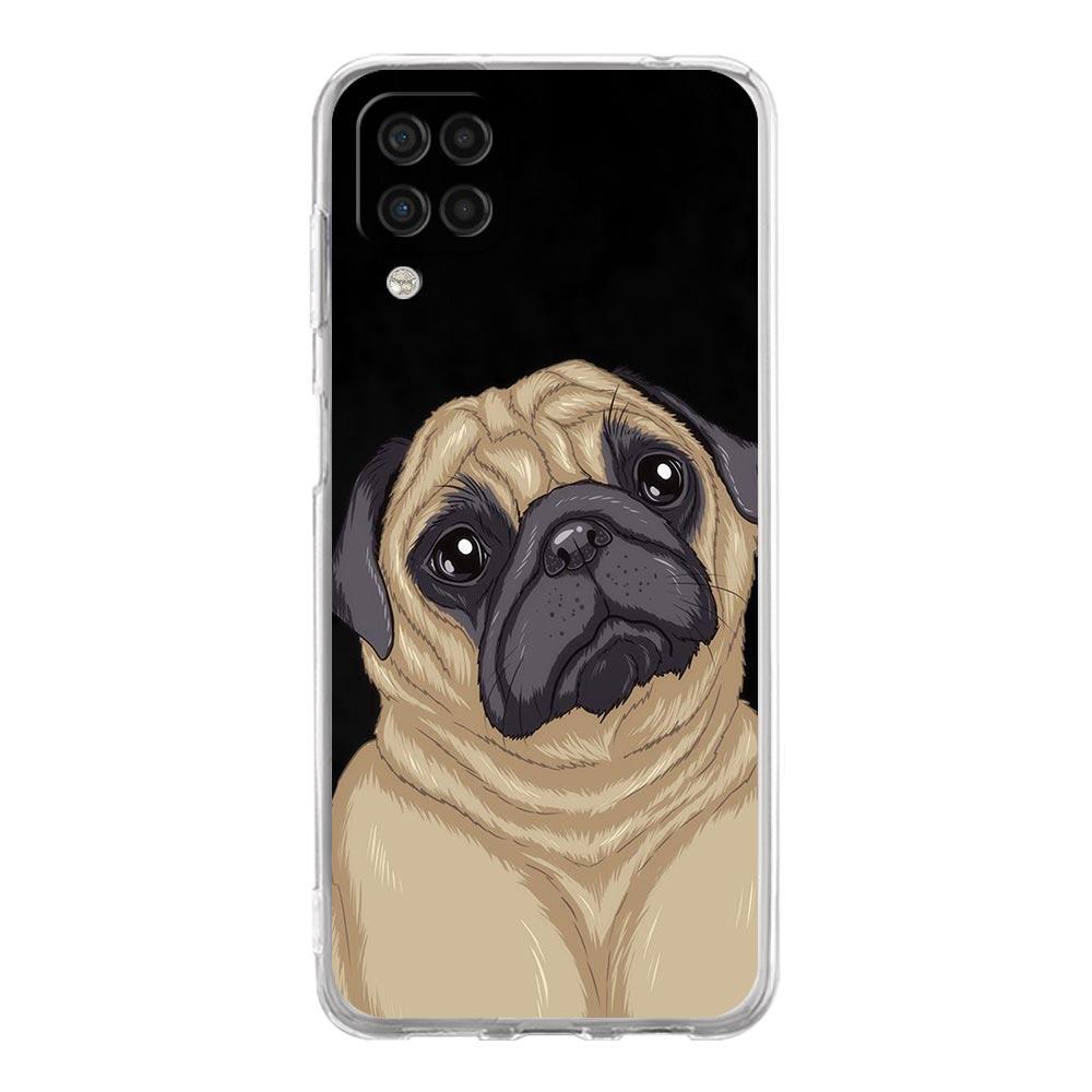 Милый мопс чехол для телефона Samsung Galaxy A13 A33 A35 A55 A73 A53 A23 A51 A71 A21S A12 A31 A41 A05s A03S A15 A25 A32 5G