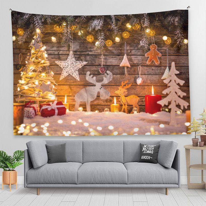 Рождественский гобелен, фоновая ткань для домашнего декора и реквизит для фотосъемки
