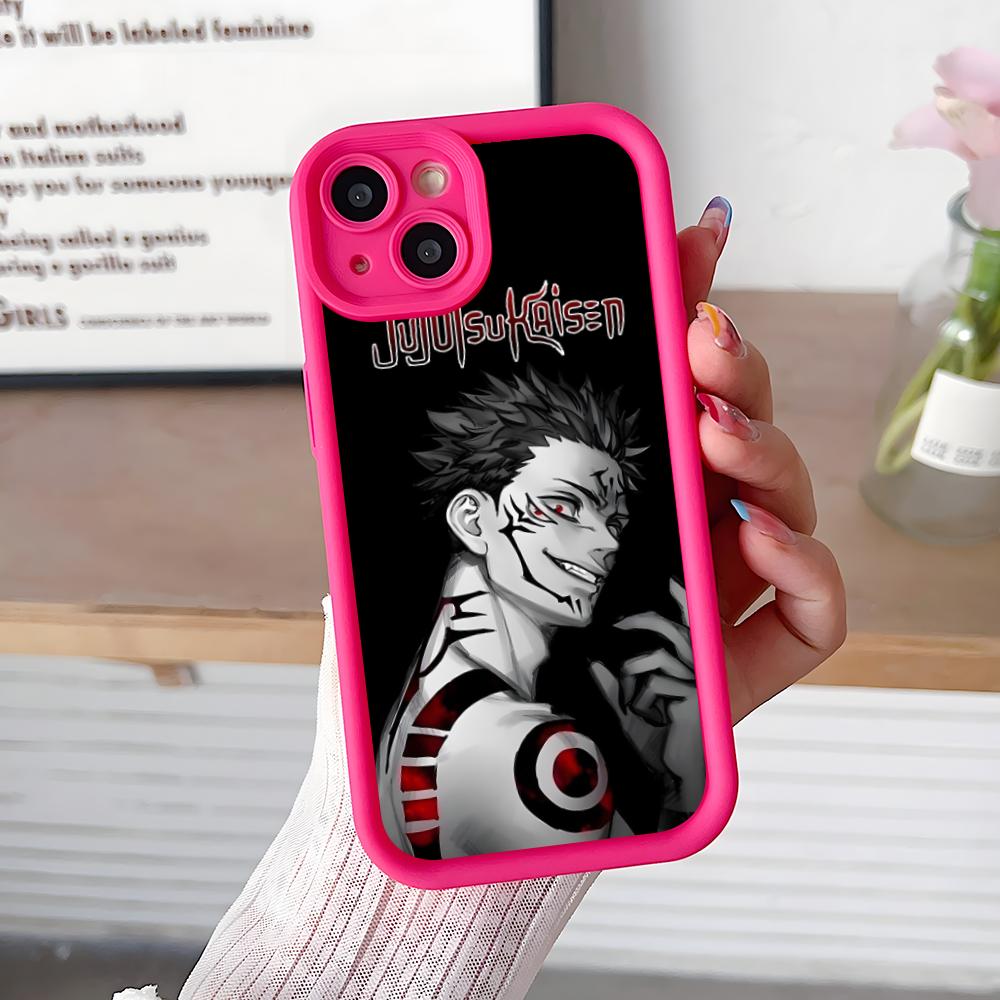 Чехол для мобильного телефона Jujutsu Kaisen Сукуна для iPhone 17 16 15 14 13 12 11 Air Pro Max Plus Утолщенный ТПУ Цветной Чехол Чехол Красивый