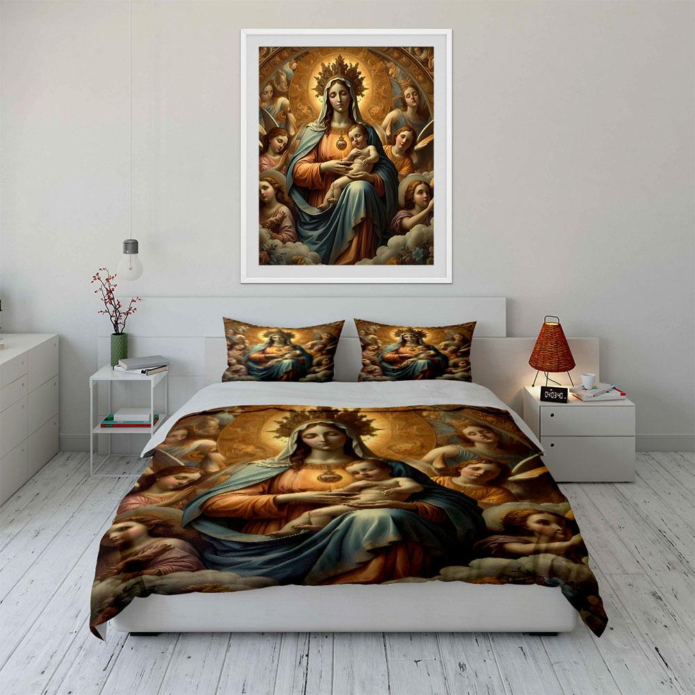 "Celestial serenity embracing divinity" Bedding sets Duvet covers Pillowcases(1* Duvet Cover 2* Pillowcases without duvet insert)